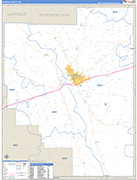Marion County Wall Map Basic Style