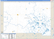 Marshall Wall Map Basic Style