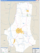 Marshall Wall Map Basic Style