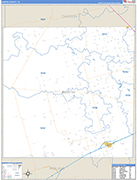 Martin County Wall Map Basic Style