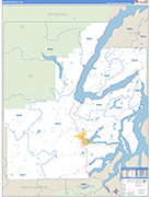 Mason Wall Map Basic Style