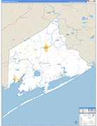 Matagorda County Wall Map Basic Style