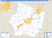Maury Wall Map Basic Style