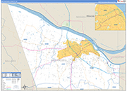 McCracken County Wall Map Basic Style