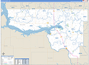 McLean Wall Map Basic Style