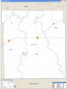 Meade Wall Map Basic Style