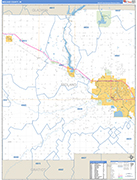 Midland Wall Map Basic Style