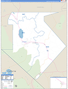 Mineral County Wall Map Basic Style