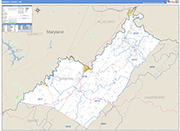 Mineral Wall Map Basic Style