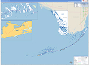 Monroe County Wall Map Basic Style