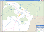 Montezuma Wall Map Basic Style