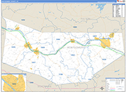 Montgomery Wall Map Basic Style
