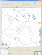 Montmorency County Wall Map Basic Style