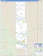 Navajo Wall Map Basic Style