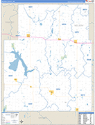 Nelson Wall Map Basic Style