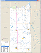 Newton Wall Map Basic Style