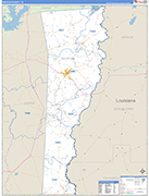 Newton County Wall Map Basic Style