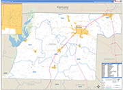 Obion Wall Map Basic Style