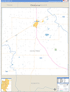 Ochiltree County Wall Map Basic Style