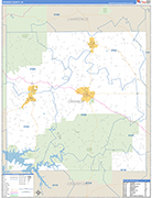 Orange Wall Map Basic Style