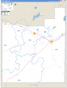 Otero County Wall Map Basic Style