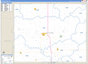 Ottawa Wall Map Basic Style