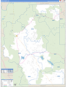 Park Wall Map Basic Style