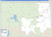Park County Wall Map Basic Style
