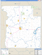 Parke Wall Map Basic Style