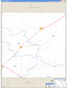 Parmer County Wall Map Basic Style
