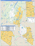 Passaic County Wall Map Basic Style