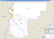 Payette Wall Map Basic Style