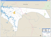 Pickett Wall Map Basic Style