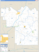 Pike Wall Map Basic Style