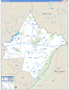 Pike Wall Map Basic Style