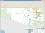 Pima Wall Map Basic Style