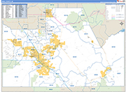 Pinal Wall Map Basic Style