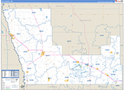 Polk County Wall Map Basic Style