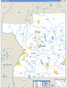 Polk County Wall Map Basic Style