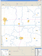 Poweshiek County Wall Map Basic Style