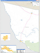 Presidio County Wall Map Basic Style
