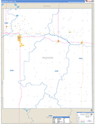 Prowers County Wall Map Basic Style