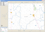 Pulaski Wall Map Basic Style