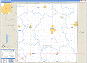 Randolph Wall Map Basic Style