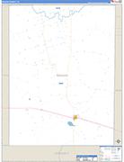 Reagan County Wall Map Basic Style