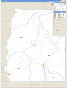 Real County Wall Map Basic Style