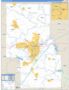 Richland County Wall Map Basic Style