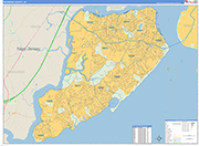 Richmond Wall Map Basic Style