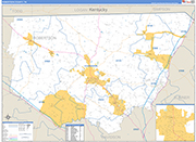Robertson Wall Map Basic Style