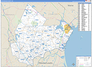 Rockingham Wall Map Basic Style